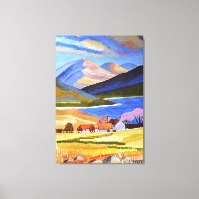 Scottish Highlands Canvas Art  (Front)