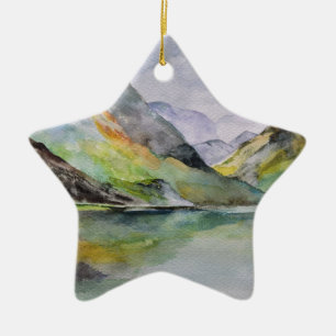 Scottish Highlands Ceramic Tree Decoration