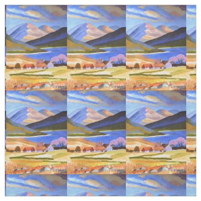 Scottish Highlands cotton fabric  (Swatch)