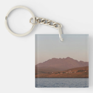 Scottish Highlands Cuillin Hills Red Sunset Skye Key Ring