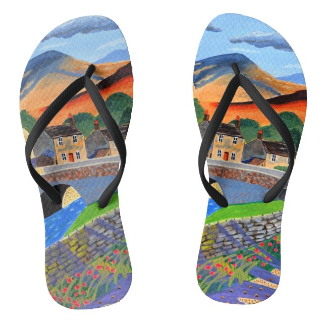 Scottish Highlands Flip Flops  (Footbed)