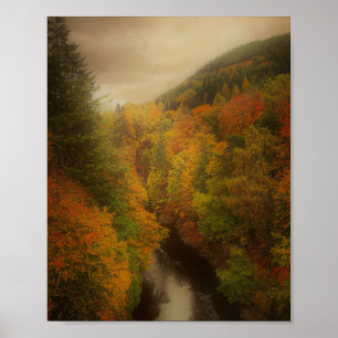 Scottish Highlands in fall Poster