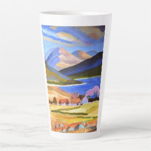 Scottish Highlands latte mug 