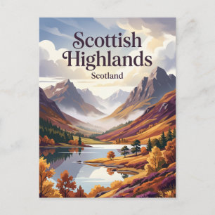 Scottish Highlands Scotland Postcard