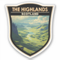 Scottish Highlands Scotland Travel Art Vintage