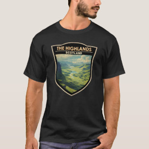 Scottish Highlands Scotland Travel Art Vintage T-Shirt