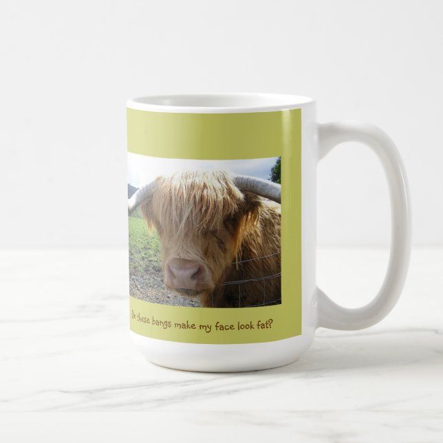 Scottish Highlands Steer Humour - Mug (Right)