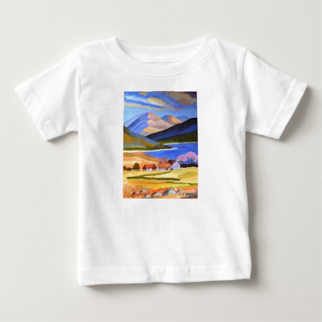 Scottish Highlands Toddler Ruffle Tee (Front)