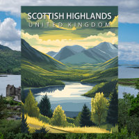 Scottish Highlands UK Mountains Landscape Travel