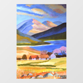 Scottish Highlands Window Cling