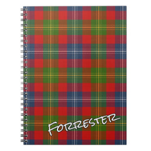 Scottish Honour Clan Forrester Tartan Notebook