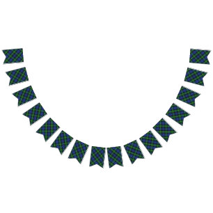 Scottish House of Gordon Clan Tartan Bunting