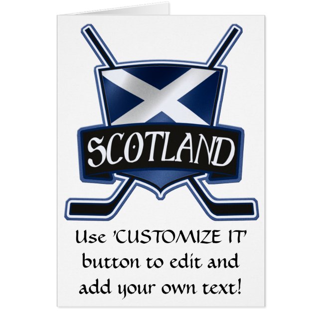Scottish Ice Hockey Flag Logo (Front)