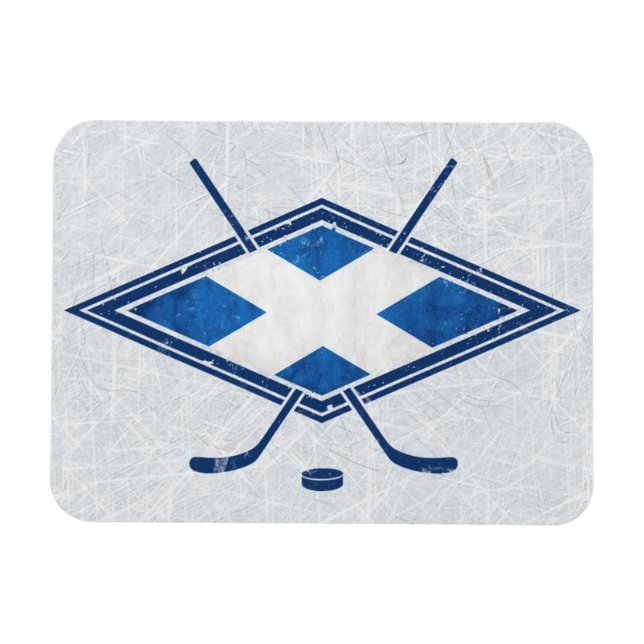 Scottish Ice Hockey Flag Magnet (Horizontal)