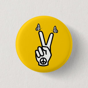 Scottish Independence Butterflies for Peace Symbol 3 Cm Round Badge