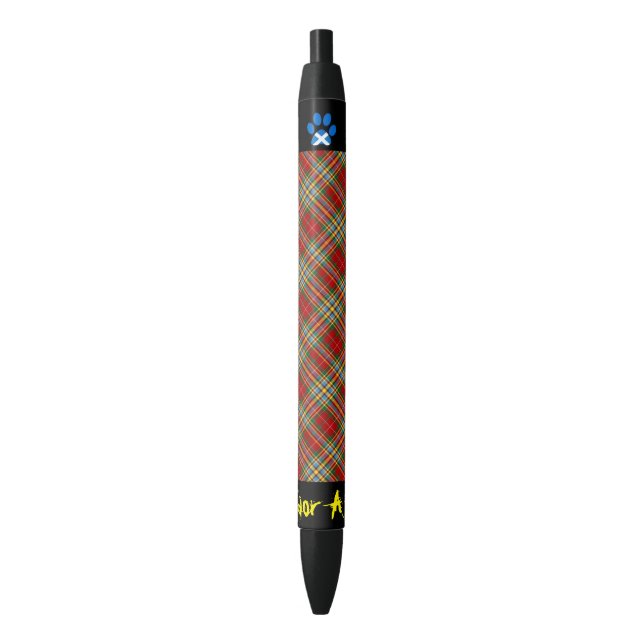 Scottish Independence Cat Clan Saltire Paw Pen (Front Vertical)