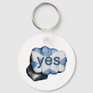 Scottish Independence Fist Key Ring