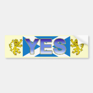 Scottish Independence Lion Rampant Bumper Sticker
