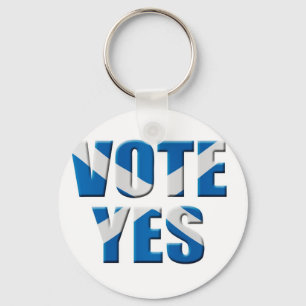 Scottish independence referendum - vote yes key ring