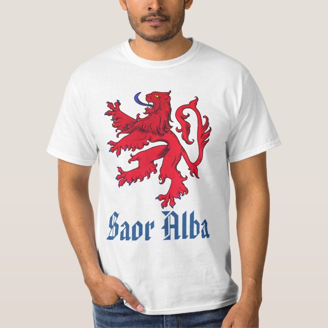 Scottish Independence Saor Alba Red Lion T-Shirt (Front)