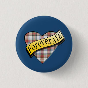 Scottish Independence Tartan Forever Aye Badge