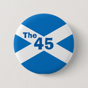 Scottish Independence The 45 Saltire Badge
