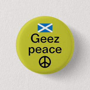 Scottish Indyref Peace Pinback 3 Cm Round Badge