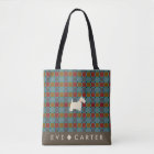 Scottish-Inspired Scottie Tartan Tote Bag