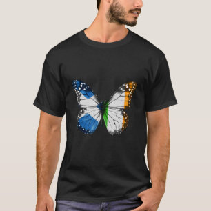Scottish Irish Flag Butterfly 1 T-Shirt
