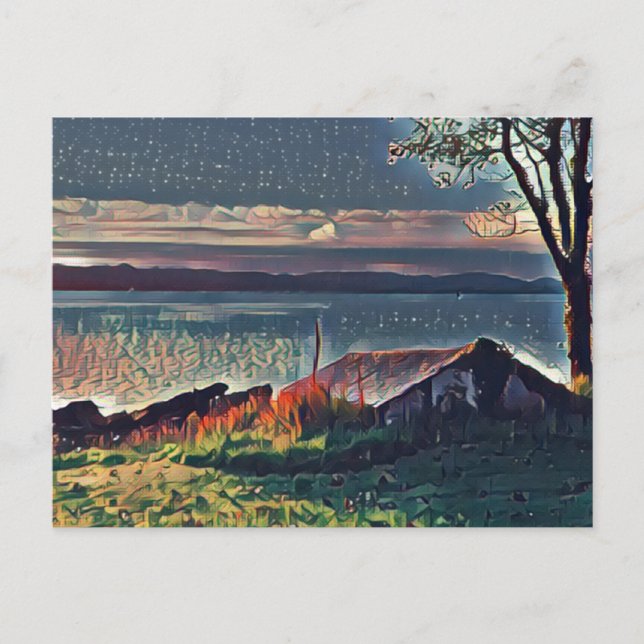 Scottish Island Swallowed Home Postcard (Front)