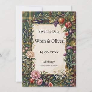 Scottish Italian Harvest Save The Date Card