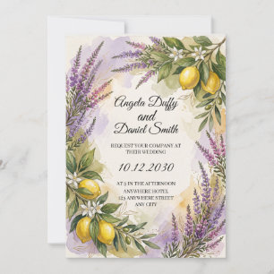 Scottish Italian Heritage Wedding Invitation