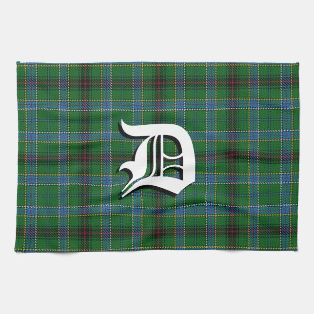 Scottish Kitchen Clan Duncan Tartan Tea Towel (Horizontal)