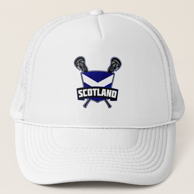 Scottish Lacrosse Logo Trucker Hat (Front)