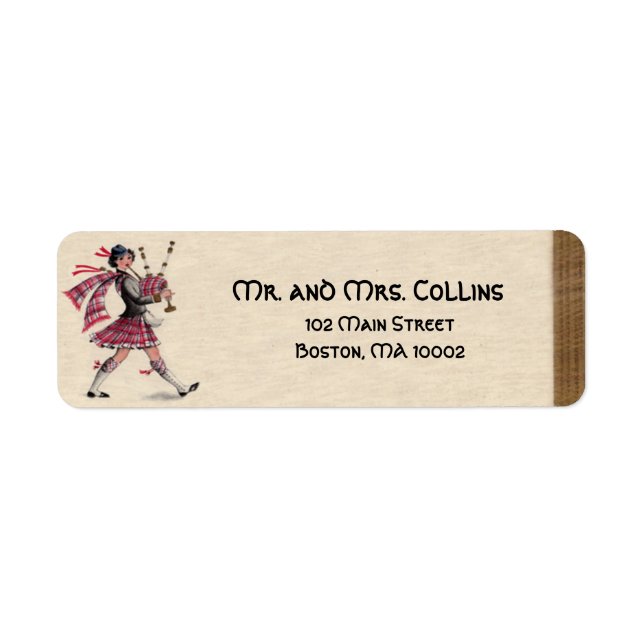 Scottish Lady Labels (Front)