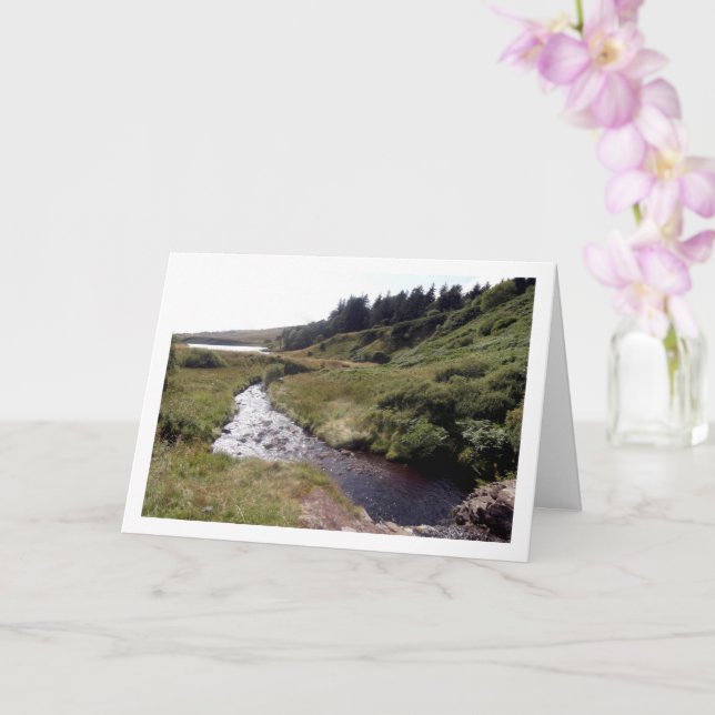 Scottish Lake Landscape Card (Orchid)