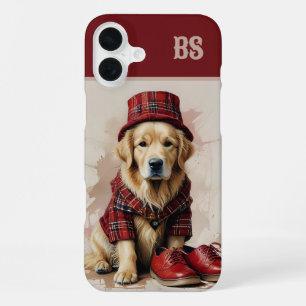 scottish landlord dog in kilt and cap iPhone 16 plus case