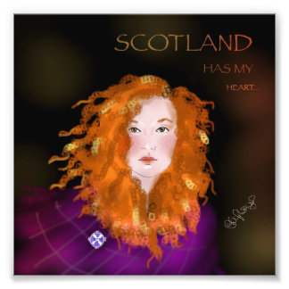 Scottish lassy print