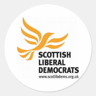 Scottish Liberal Democrats Logo Classic Round Sticker