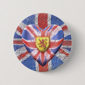 Scottish Lion 6 Cm Round Badge