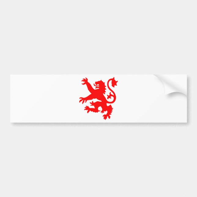 Scottish Lion Bumper Sticker (Front)