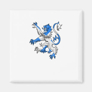 Scottish Lion In St. Andrew’s Colors Magnet