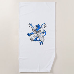 Scottish Lion In St. Andrew’s Colours Beach Towel