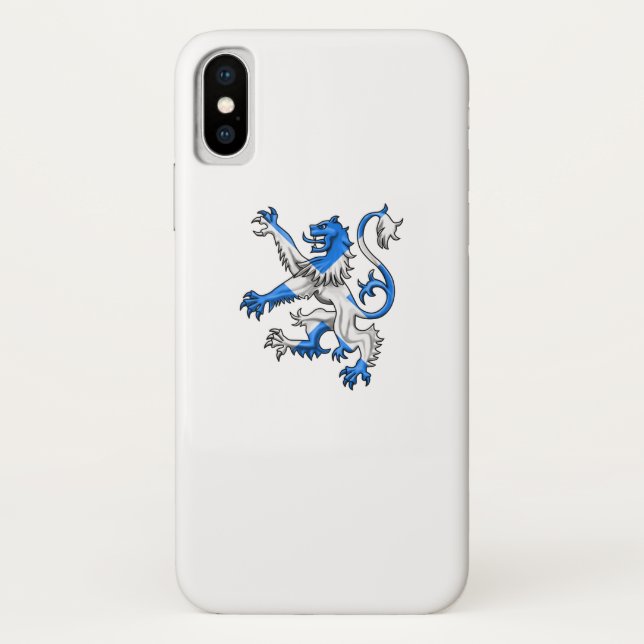 Scottish Lion In St. Andrew’s Colours Case-Mate iPhone Case (Back)