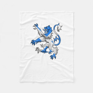 Scottish Lion In St. Andrew’s Colours Fleece Blanket