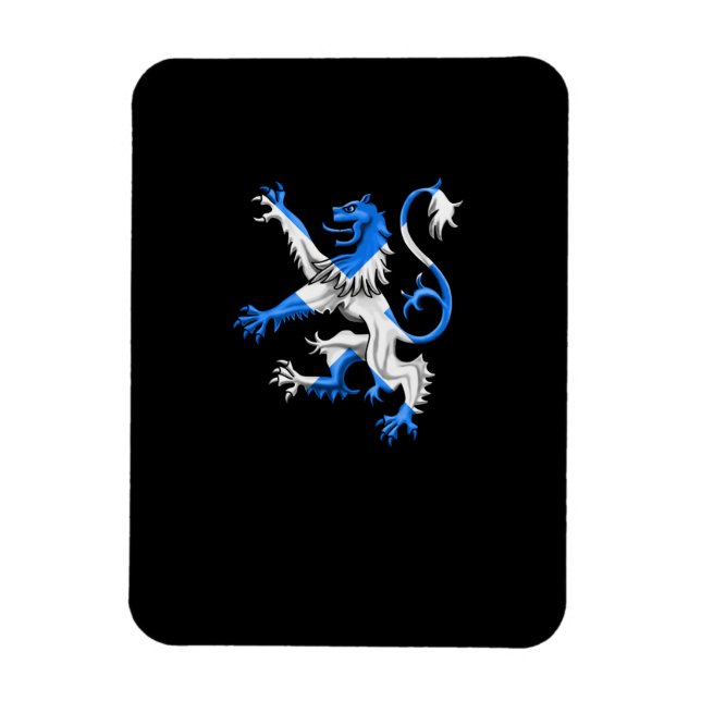 Scottish Lion In St. Andrew’s Colours Magnet (Vertical)