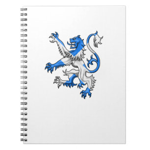 Scottish Lion In St. Andrew’s Colours Notebook