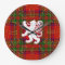 Scottish Lion Rampant on Tartan