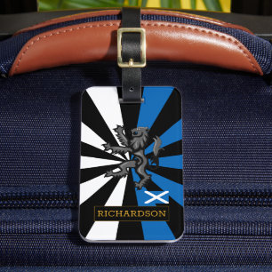 Scottish Lion, Rampant, patriotic travel, Scotland Luggage Tag