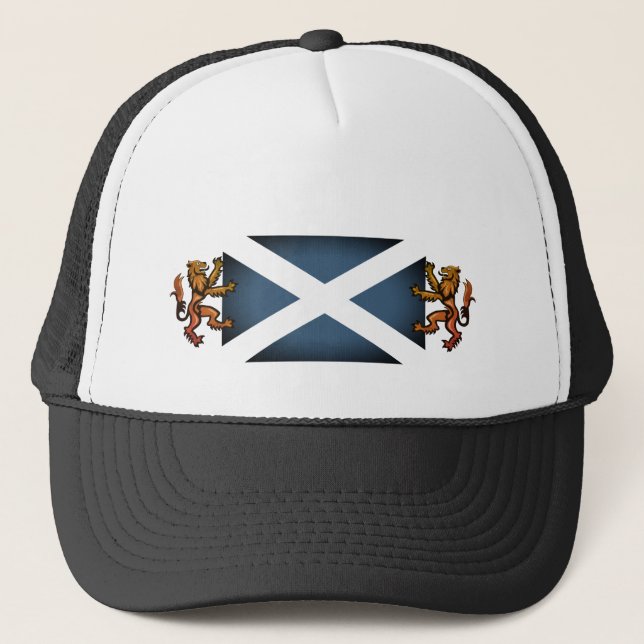 Scottish Lion & Scottish flag, Scotland / fashion Trucker Hat (Front)